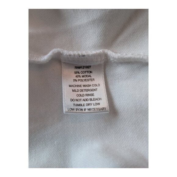 johnnie-O Sully Quarter Zip Pullover in White, Size Large - Picture 8 of 13